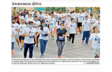 AINU 5K Kidney Run Event -Deccan Chronicle